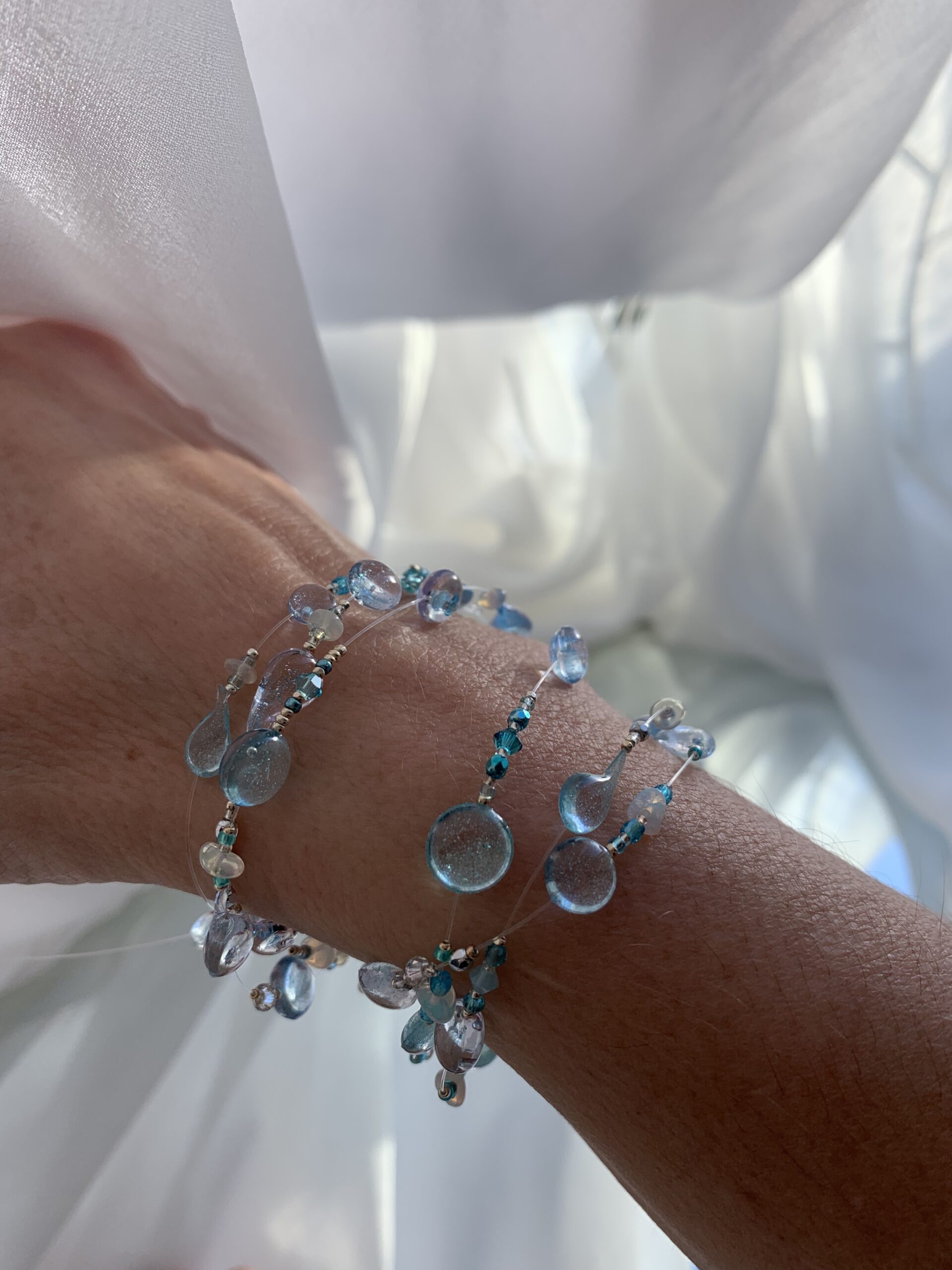 Bracelet Myriade Arctic Glow (Perlé 6 tours) – Image 3