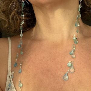 Boucles d’oreilles Vertige (Arctic glow perlé)