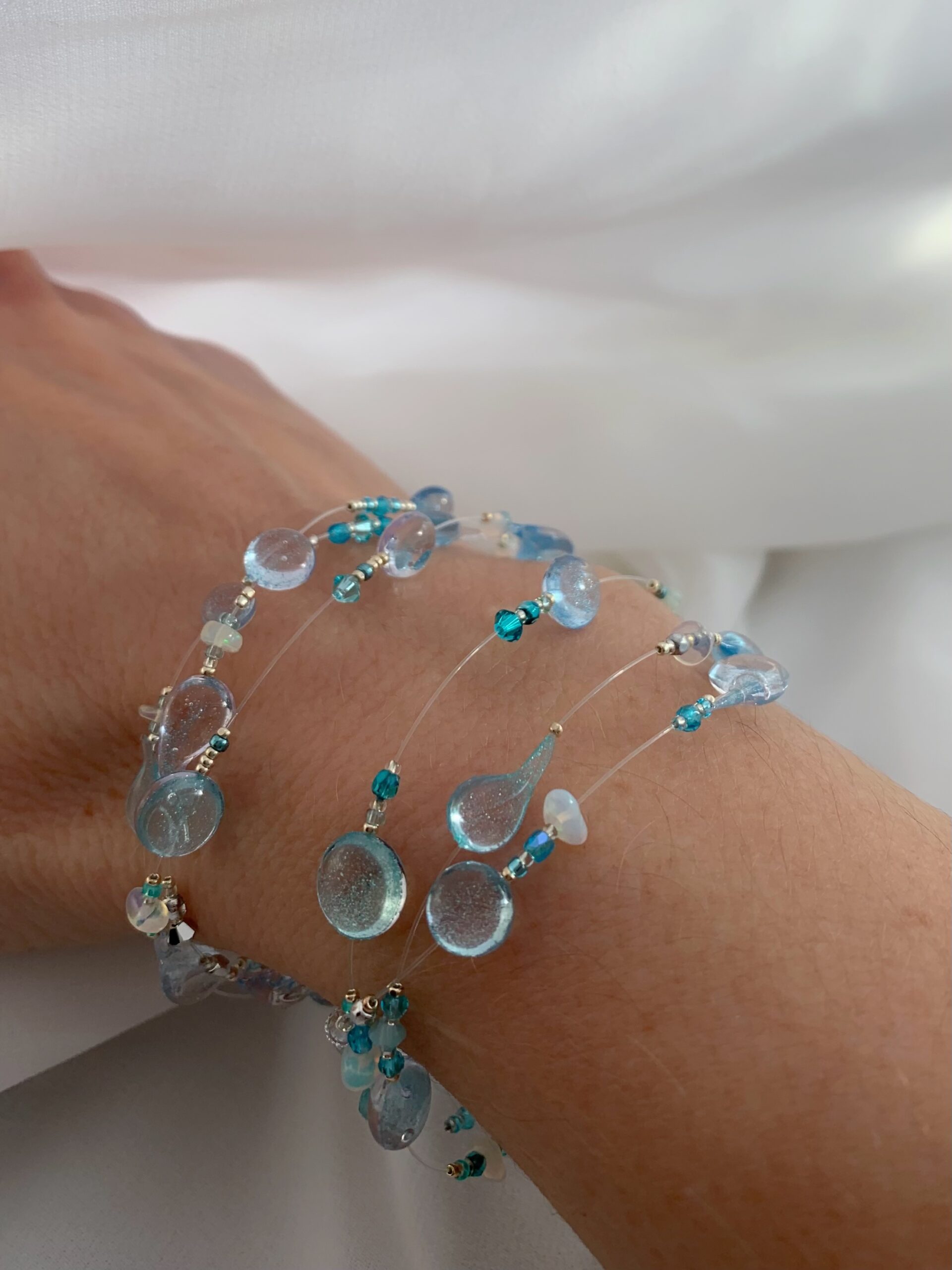 Bracelet Myriade Arctic Glow (Perlé 6 tours) – Image 2