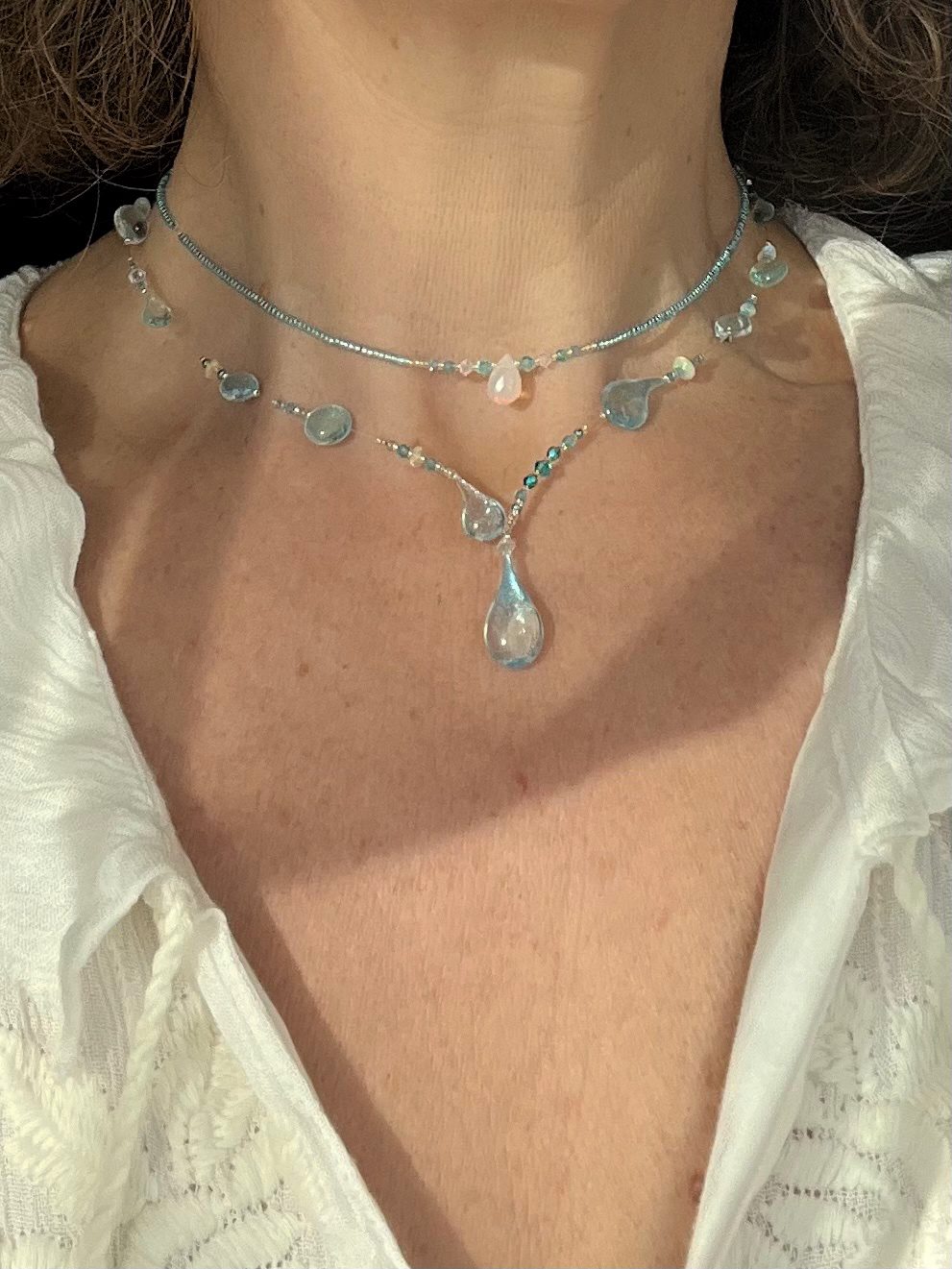 Collier Aura (perlé, double) – Image 4