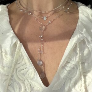 Collier Elance (perlé, trois tours)